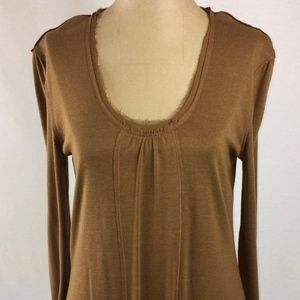 LinQ brand jumper dress M Brown lightweight